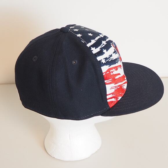Buffalo Bisons New Era Red White Blue Patriotic Hat Fitted 7 1/8 Stars & Stripes - Picture 4 of 8